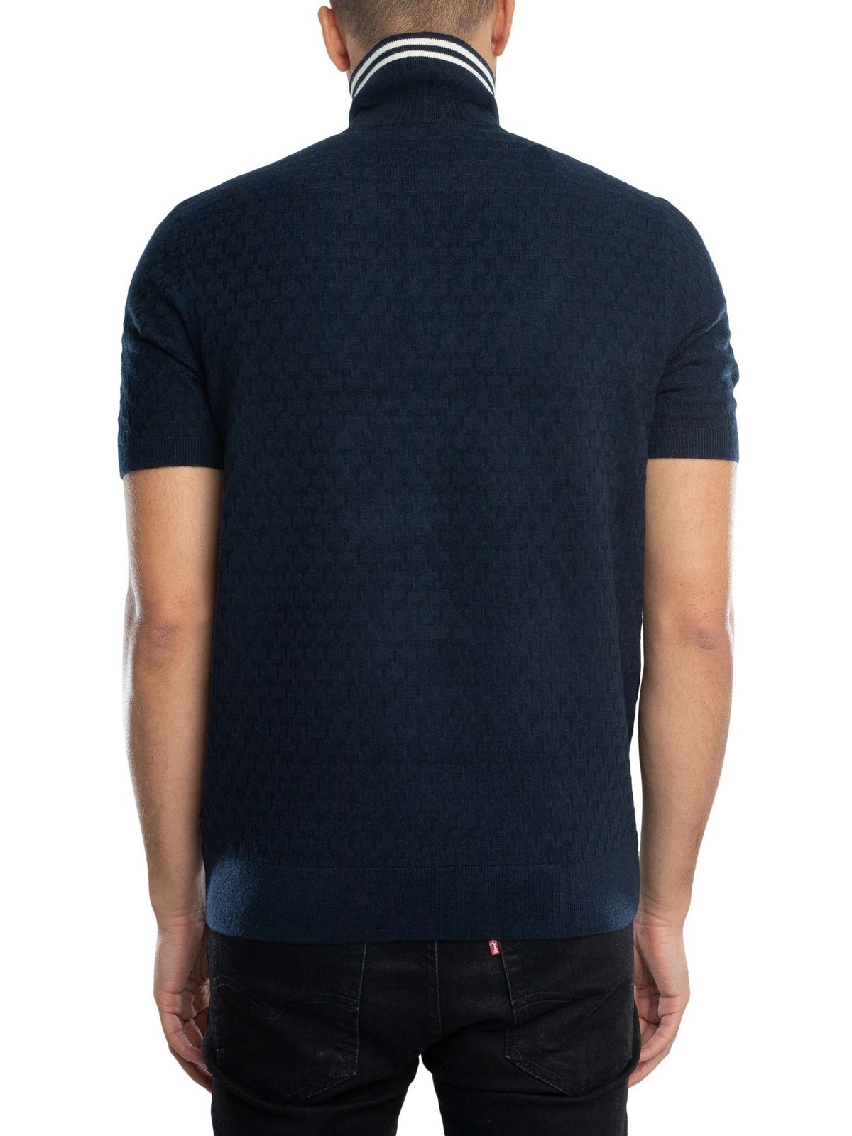 Ted Baker Men's Regular Stitched Polo Shirt, Blue gallery