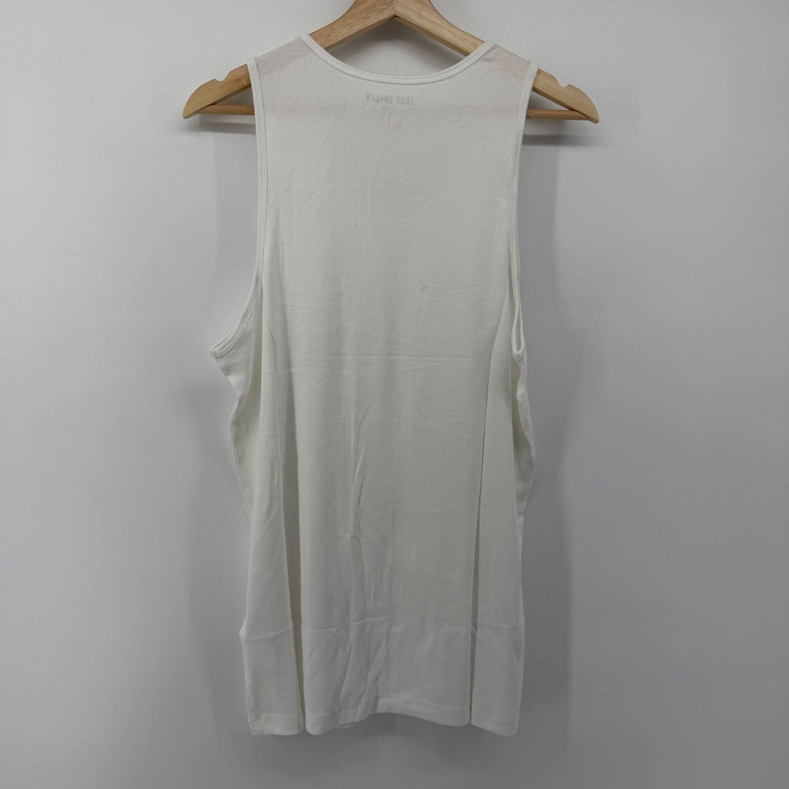 Todd Snyder Tank Top Mens L White Ribbed Tank Top KN1270422 Pima Cotton Modal gallery