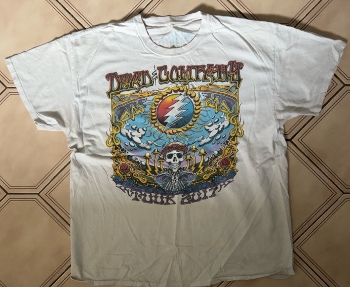 Dead & Company Summer Tour 2017 Liquid Blue XL Grateful Dead Concert T-Shirt