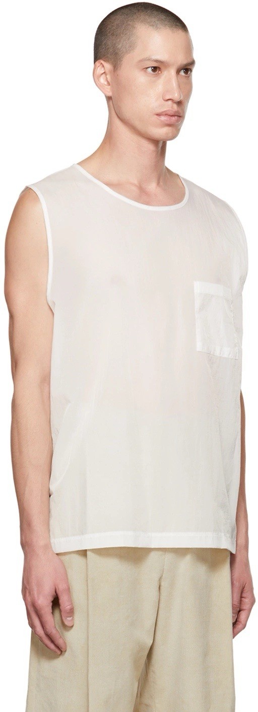 Amomento semi-sheer nylon taffeta tank top SSENSE gallery