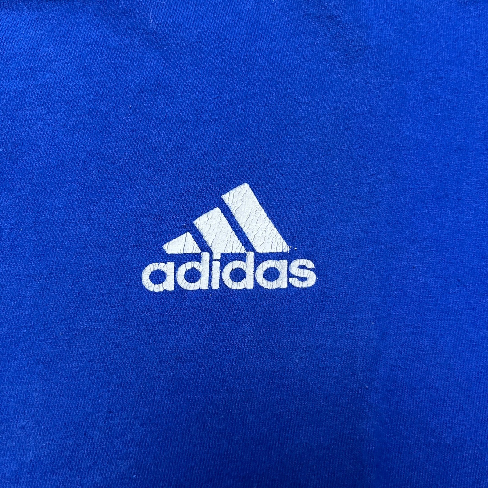Adidas T-Shirt Mens Small Blue The Go-To Tee Short Sleeve Logo Solid 4117 gallery