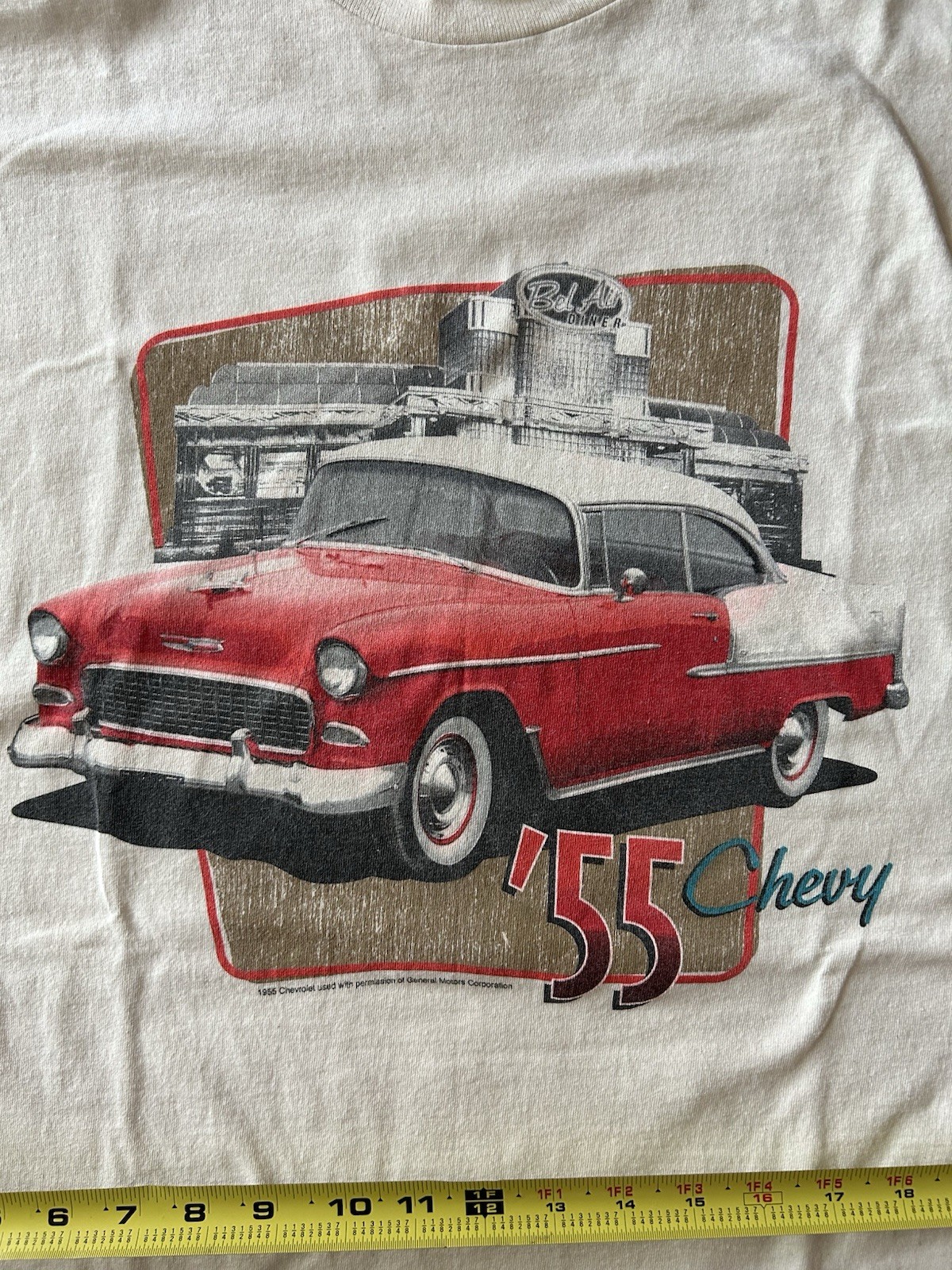 Vintage Deadstock 55 Chevy Single Stitch, X-Large Measurements in Description gallery