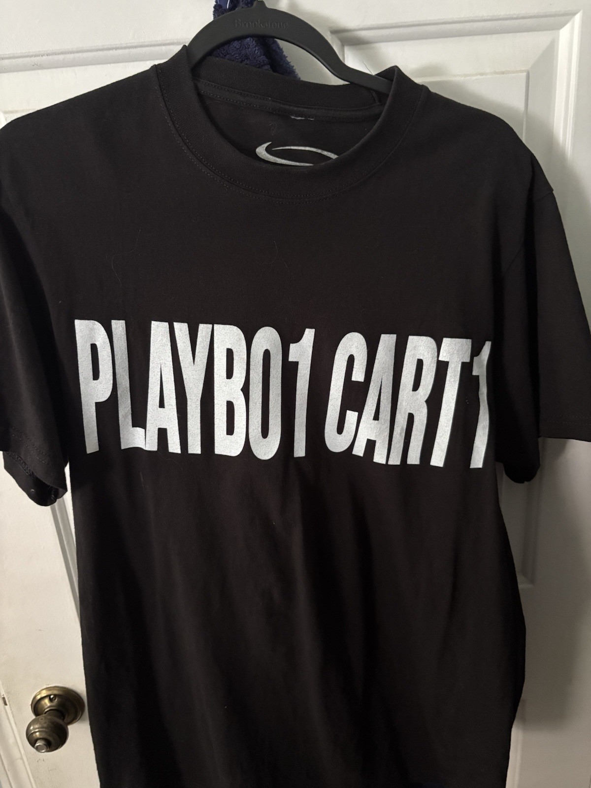 Weeknd tour Men’s Playboi Carti Black Graphic Print Short Sleeve T-Shirt