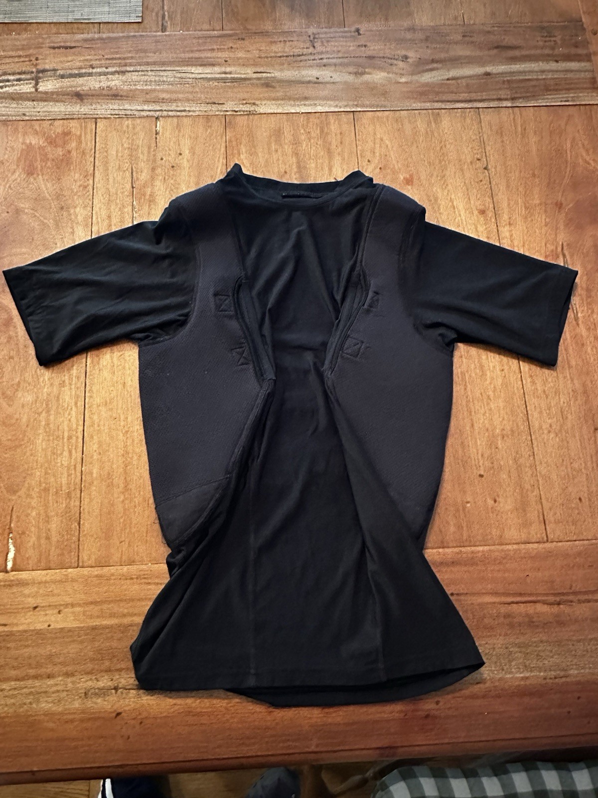5.11 Tactical Shirt Men's LG Black Conceal Carry Holster Under Gear Padded Tee gallery