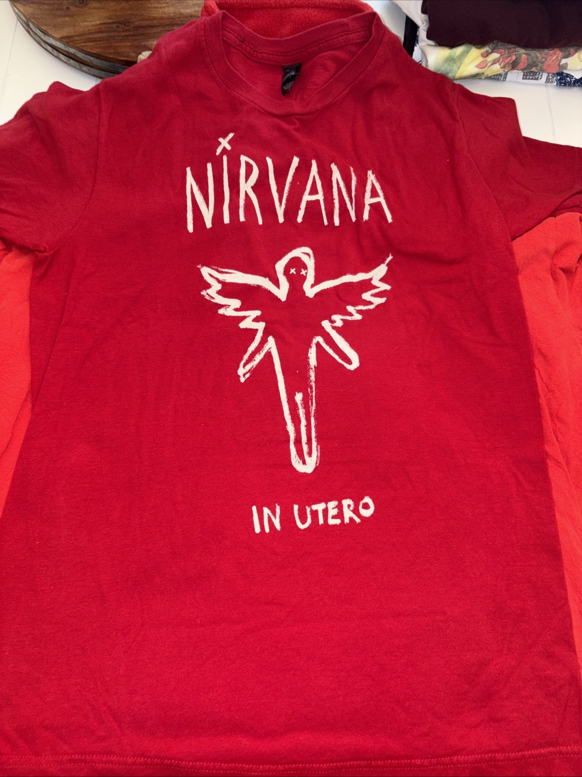 Nirvana In Utero Tour Sketch Tee Shirt M Vintage Y2K Kurt Cobain Hot Topic Rare