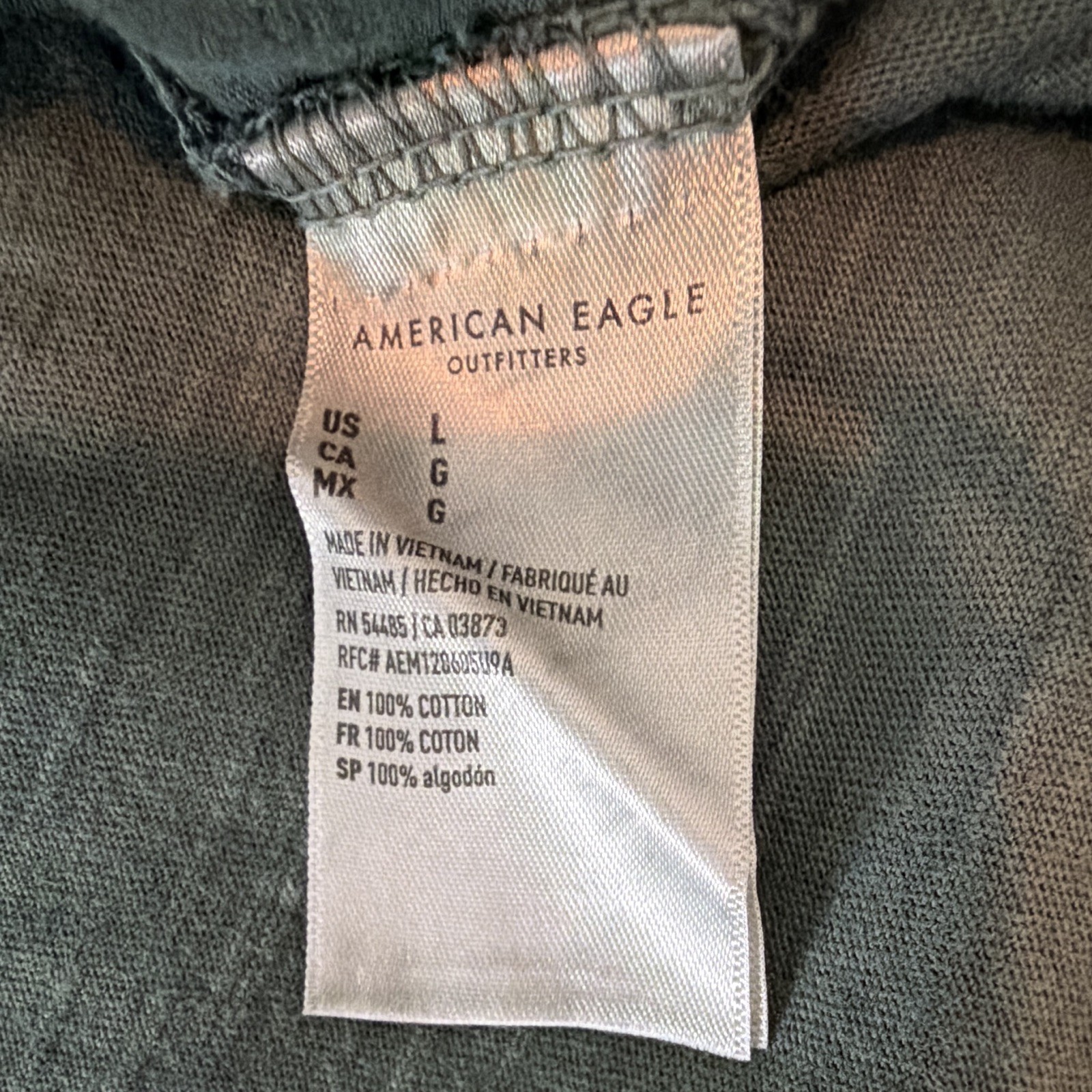 American Eagle Super Soft Men's Standard Fit Logo Crew Neck Tee Lot 2 Size L gallery