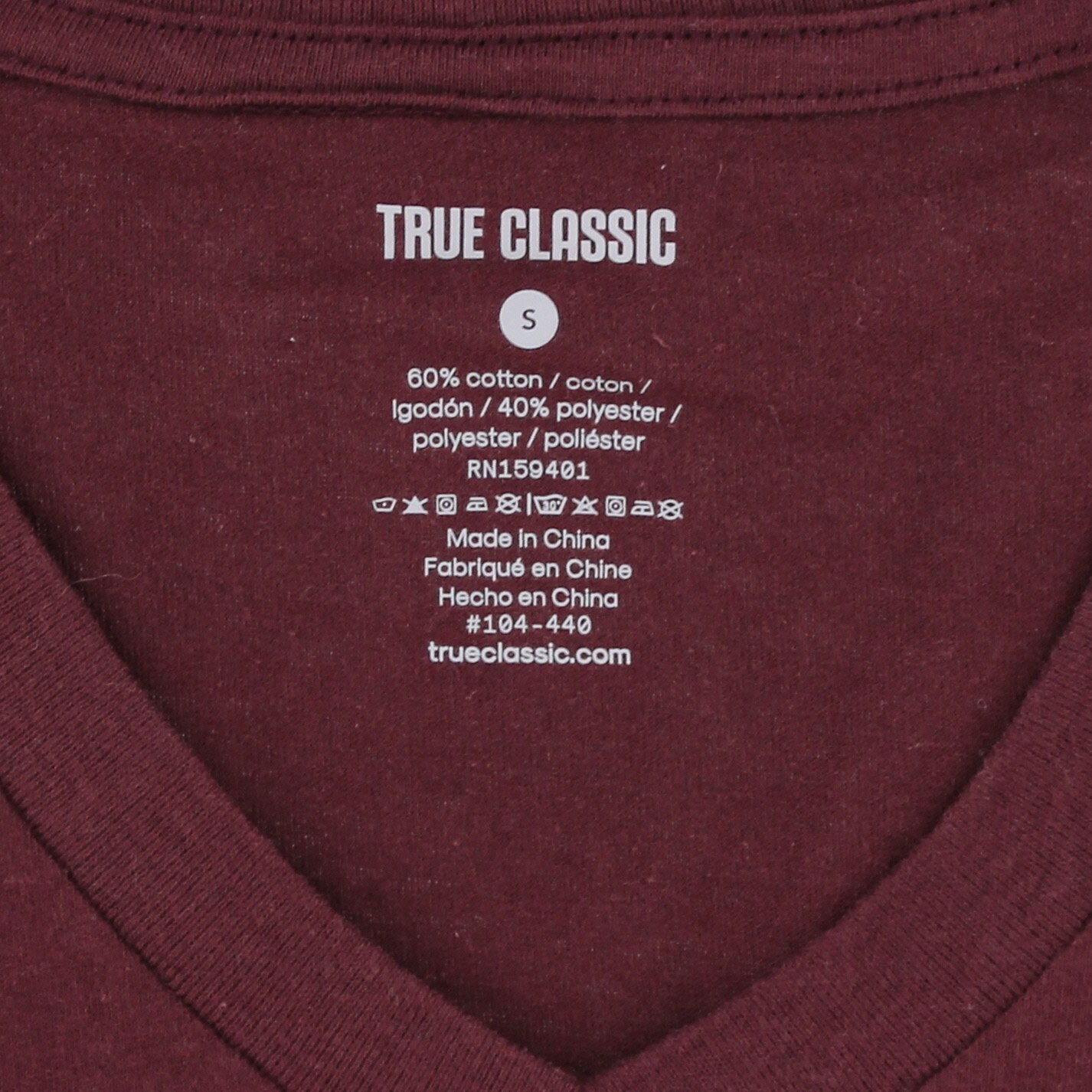 True Classic Men's V-Neck Shirt Short Sleeve Ultra Soft Tagless Cotton Tee gallery