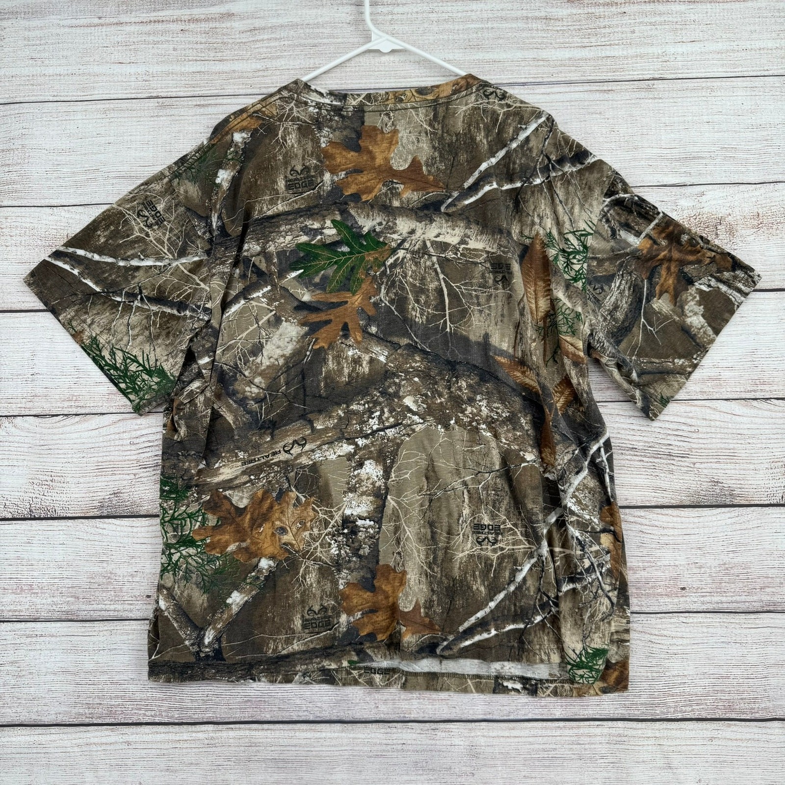Habit Realtree Edge Camouflage T-Shirt Mens 2XL Brown Green Forest Autumn gallery