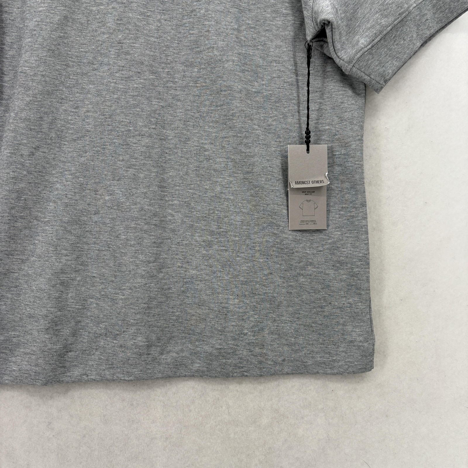 Amongst Others Shirt Mens Small Gray Drop Shoulder Boxy Fit Crewneck Tee NWT gallery