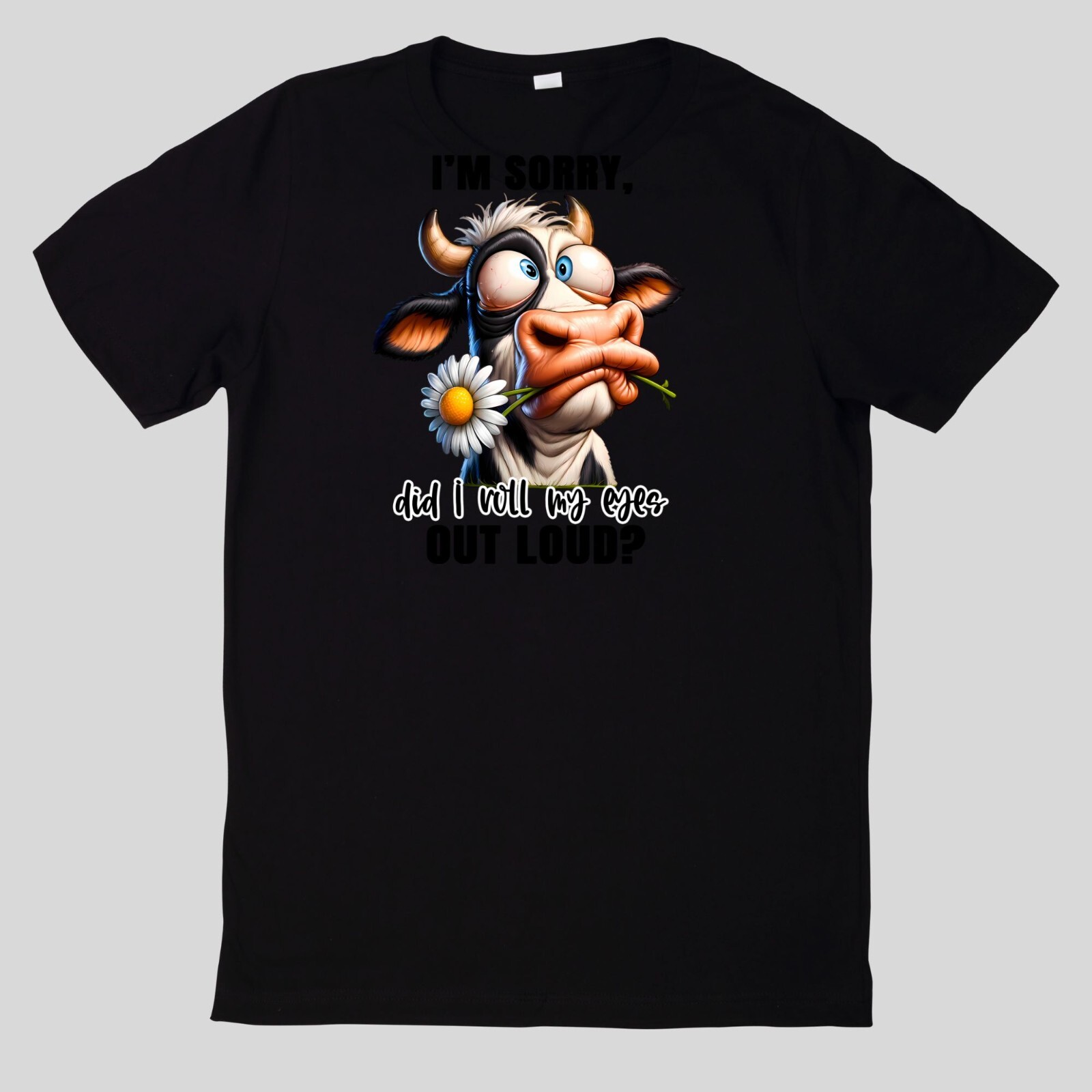 Funny Animals Cotton T-Shirt Fun Fun Sayings Funny Cartoon
