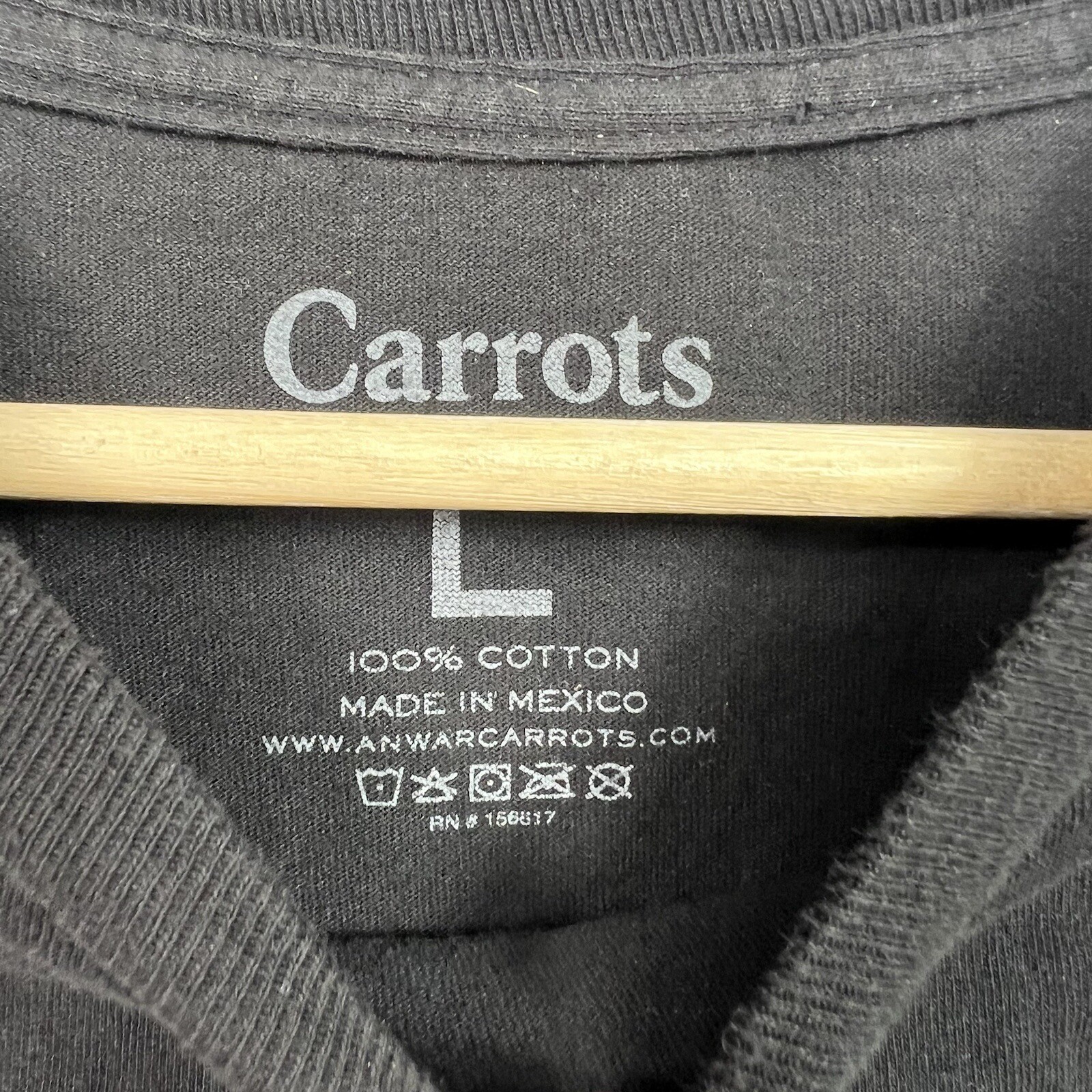 Anwar Carrots Men's Tee T-Shirt Size Large Black Multicolor Distressed Graphic gallery