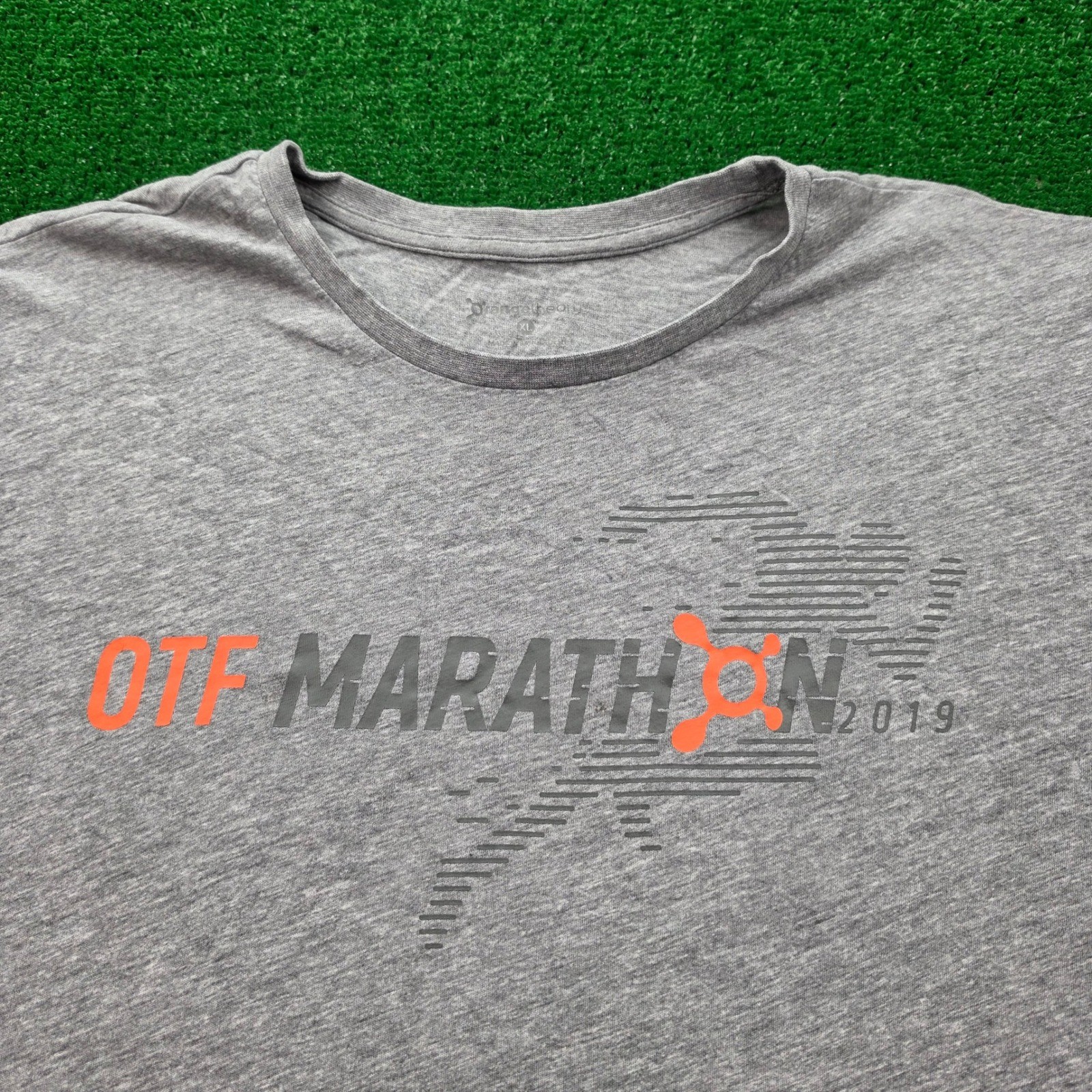 Orangetheory Fitness OTF Marathon 2019 Tshirt Mens XL Gray Gym Running Tee gallery