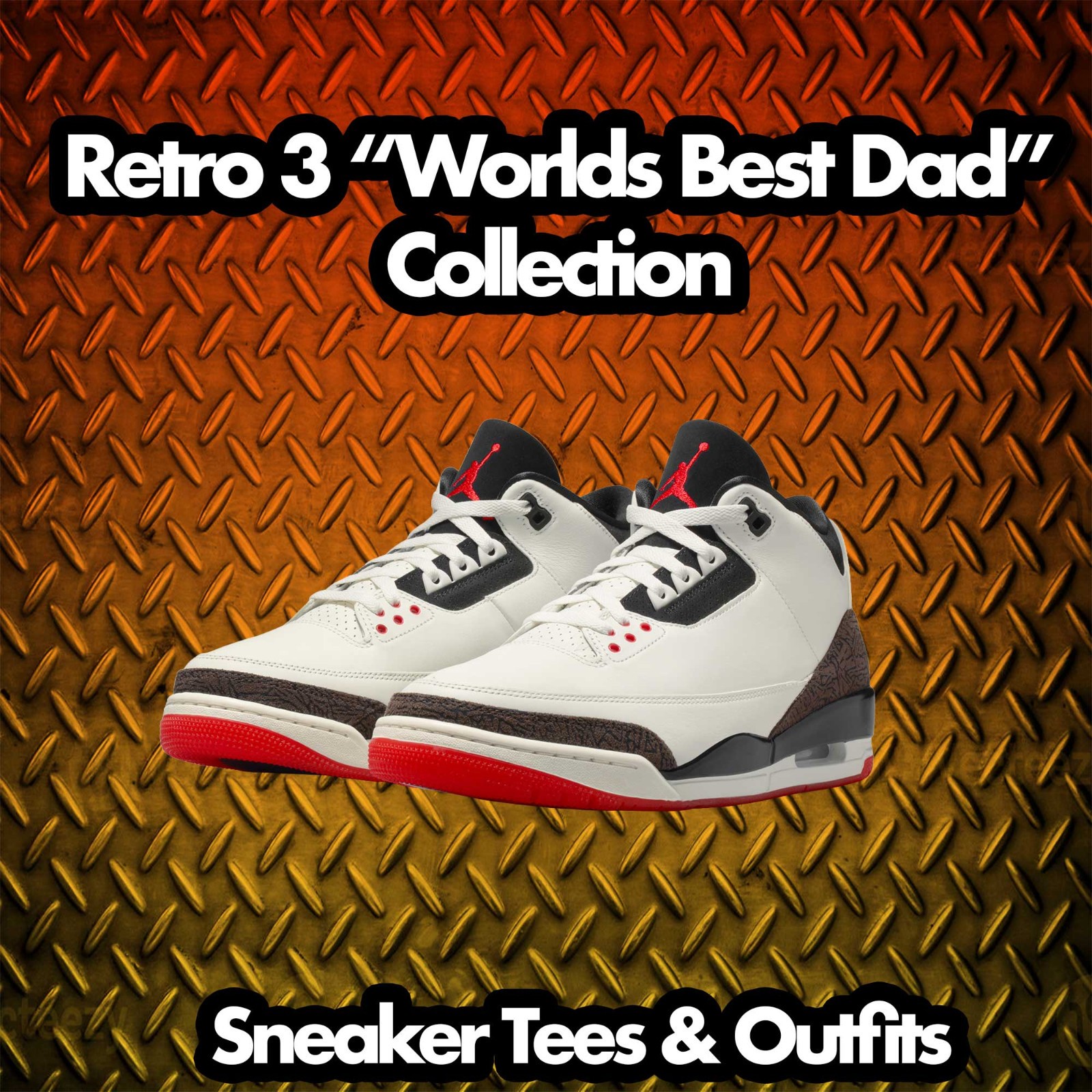 Shirt To Match Jordan 3 World's Best Dad Retro 3s Shoes - Crest Sneaker Tee gallery