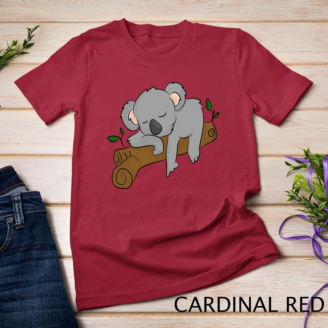 Cute Koala Bear Sleeping Lazy Animal Lover Gift Clothes Unisex T-shirt gallery