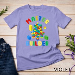 Cool Master Builder Funny Building Blocks For Kids Men Women Unisex T-shirt