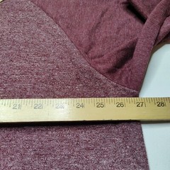 Foundry Men BIG 2XL Burgundy Jaspe Long Sleeve Raglan Baseball Shirt NEW
