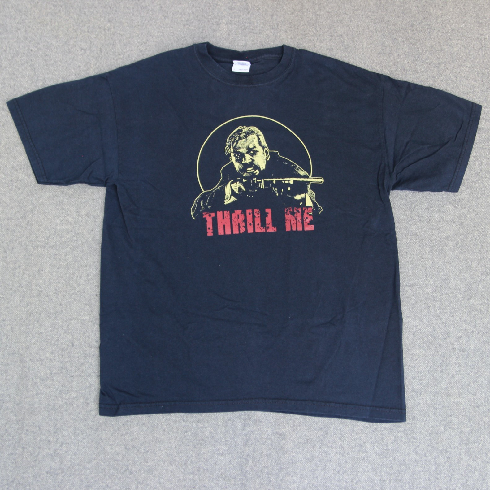 VTG Fright Rags T Shirt L Night Of The Creeps Sci-Fi Horror Movie THRILL ME Tee gallery