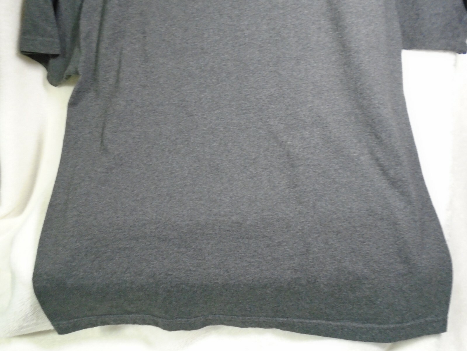 'GIVE BLOOD" Men's Sz XL T-Shirt Gray w/white Graphics 50%Poly/50%Cotton gallery