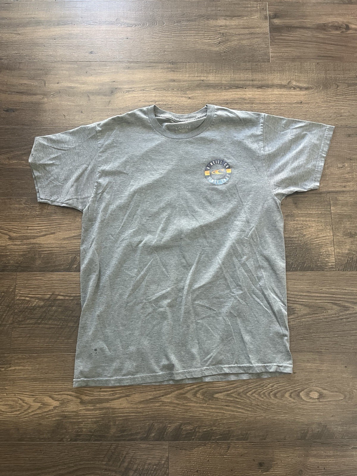 O'Neill Men's Gray Graphic Logo Crew Neck Short Sleeve T-Shirt L gallery
