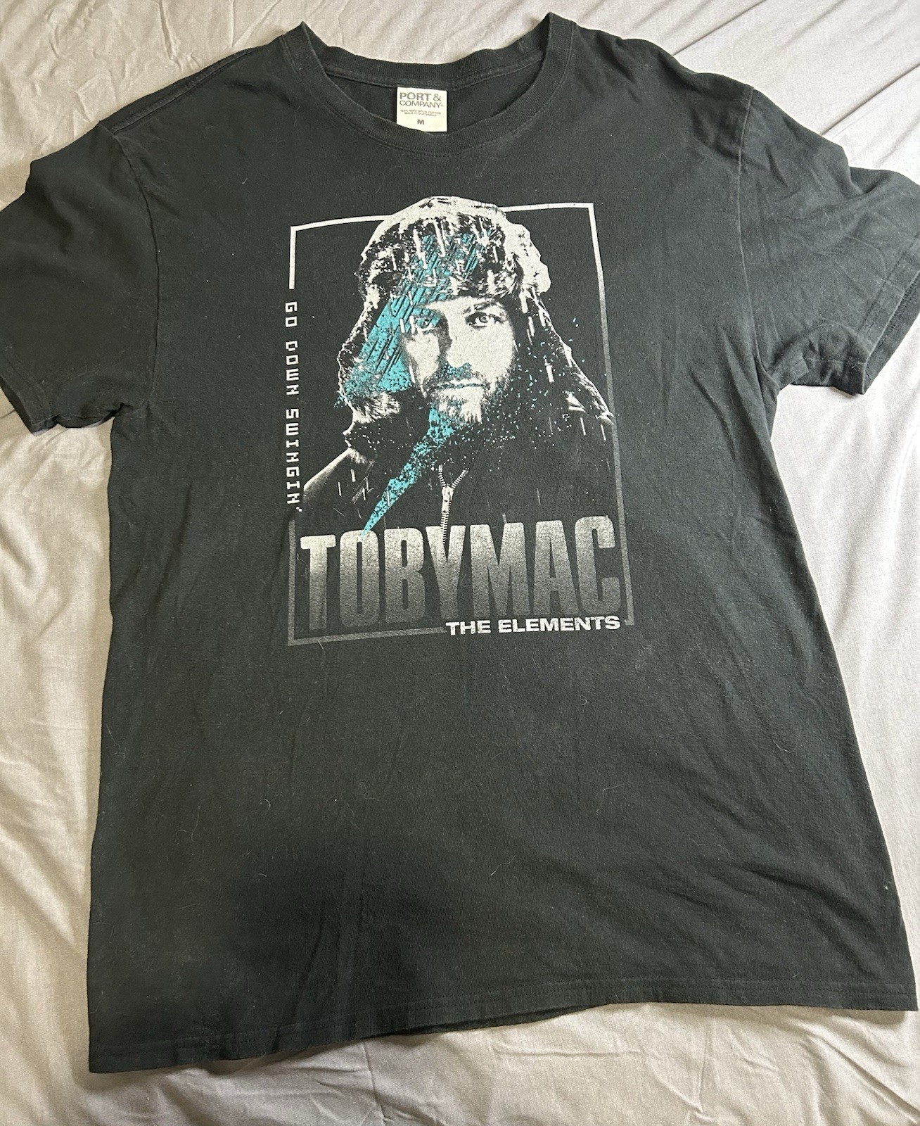 TOBYMAC T Shirt Elements 2018 US tour concert CCM black Small Go Down Swinging