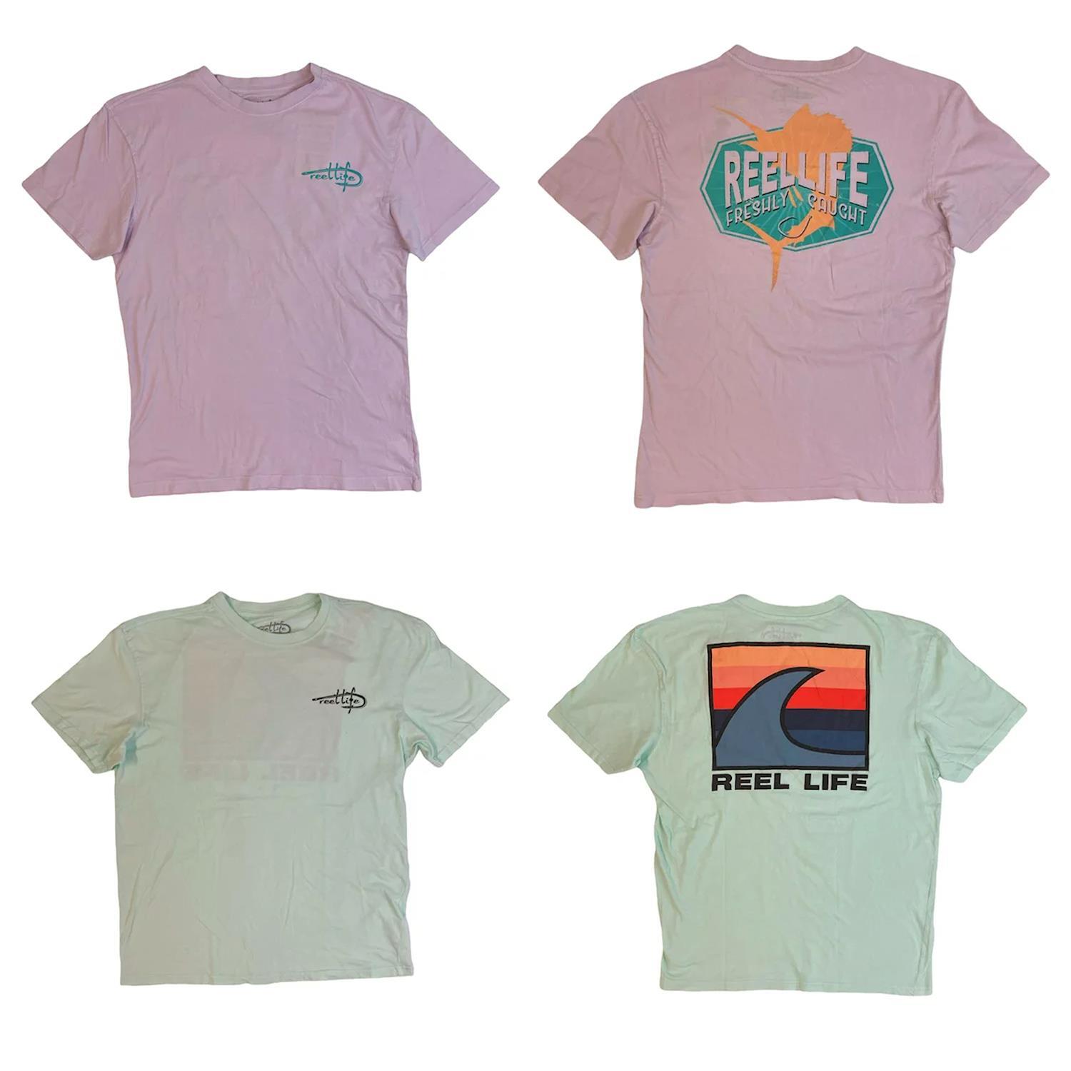 Reel Life Men's Ocean Washed Short Sleeve Soft Pre-Shrunk Tee gallery