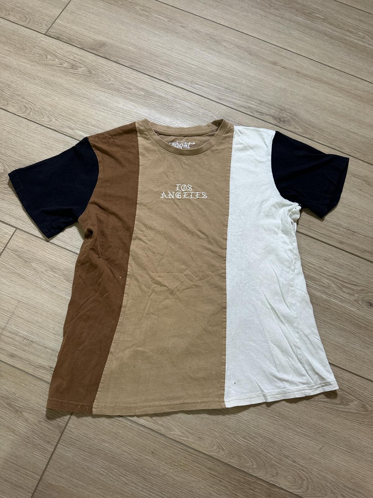 Eighty Eight Los Angeles Colorblock Graphic T-Shirt Size Small gallery