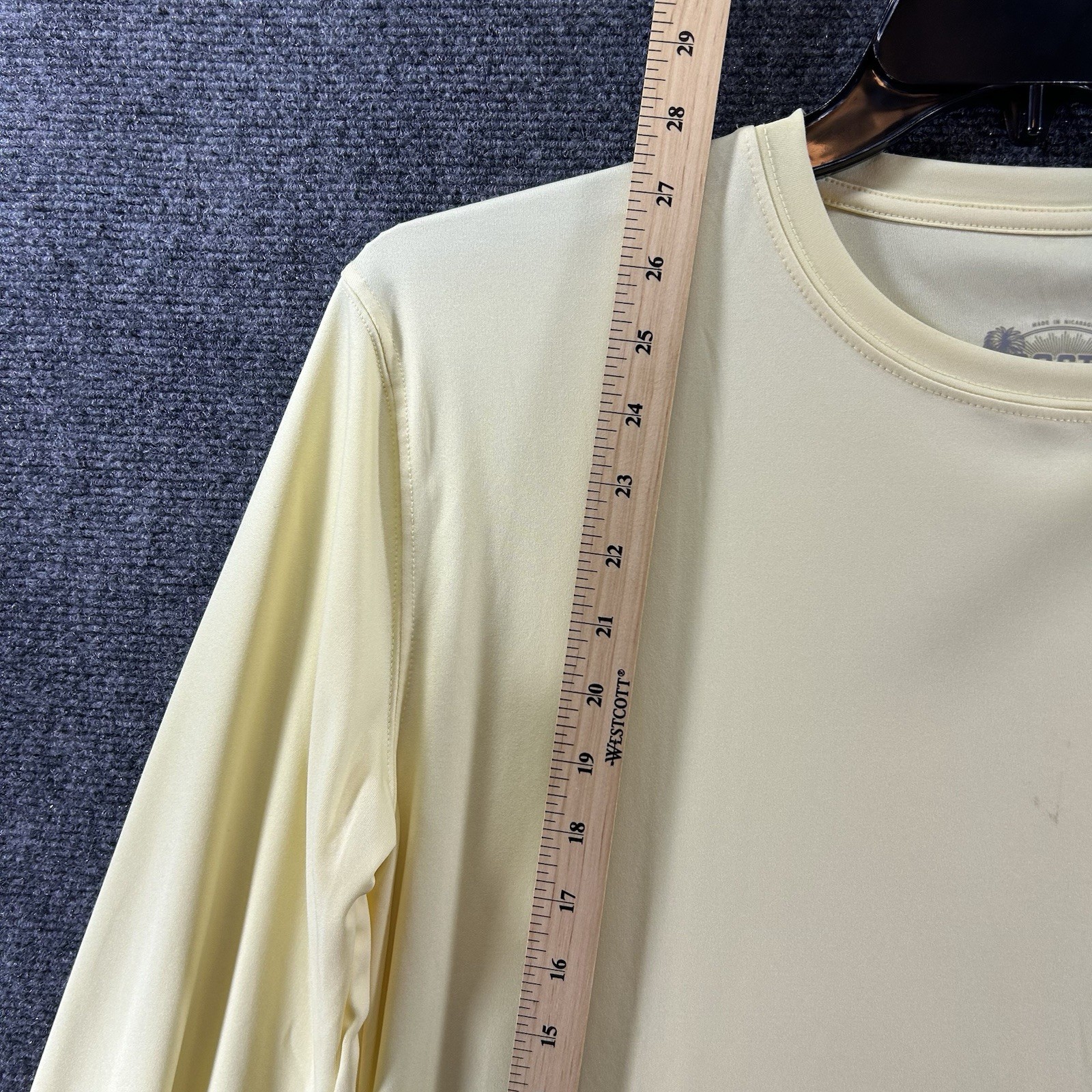 NWT Costa Technical Crew Pale Yellow Long Sleeve Shirt TECHCREW Medium Outdoor gallery