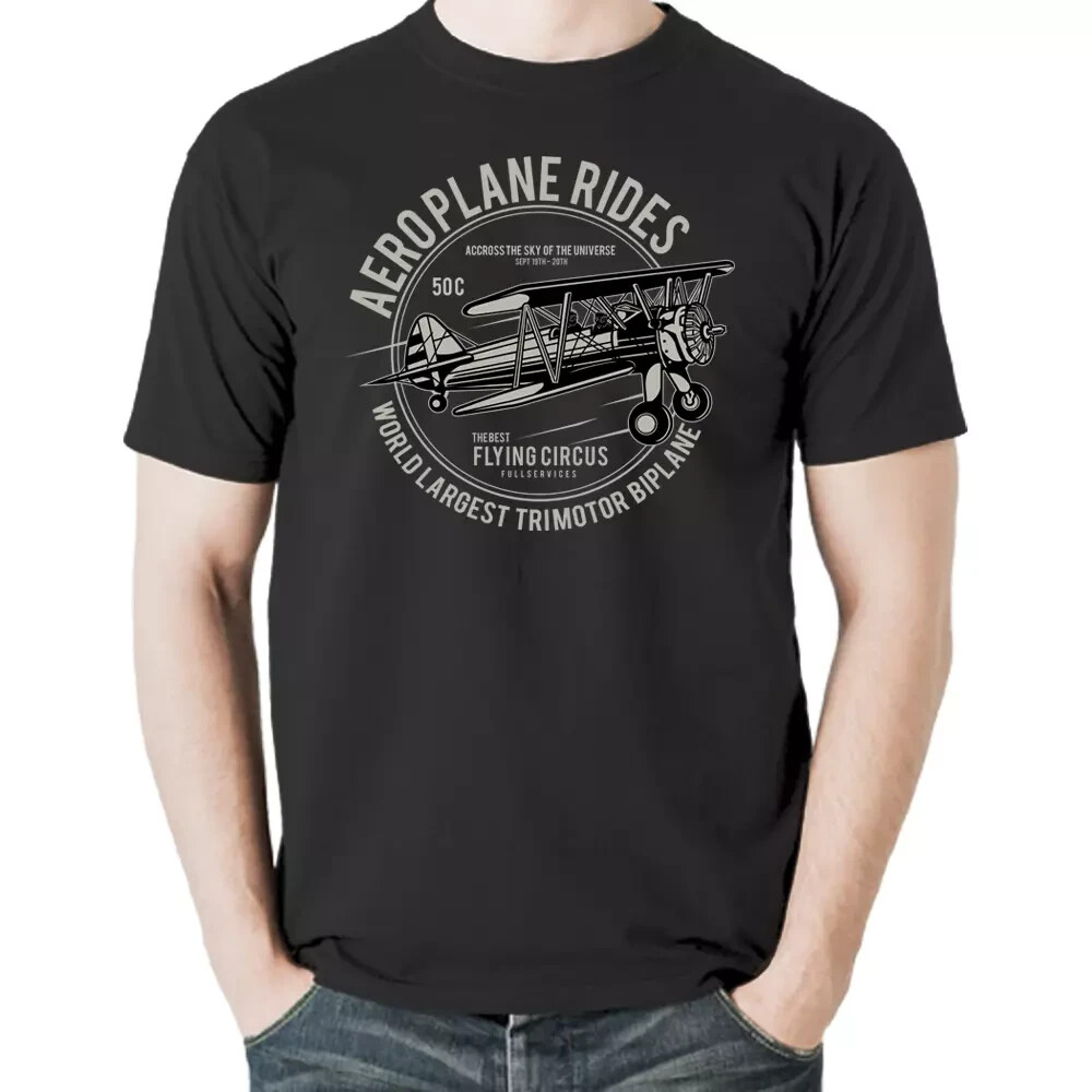 Aeroplane Planes Airplane Aircraft Plane Rides Fly Retro T Shirt Tee Gift New