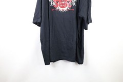 NOS Vtg Marithe Francois Girbaud Mens 4XL Baggy Spell Out Glitter T-Shirt Black