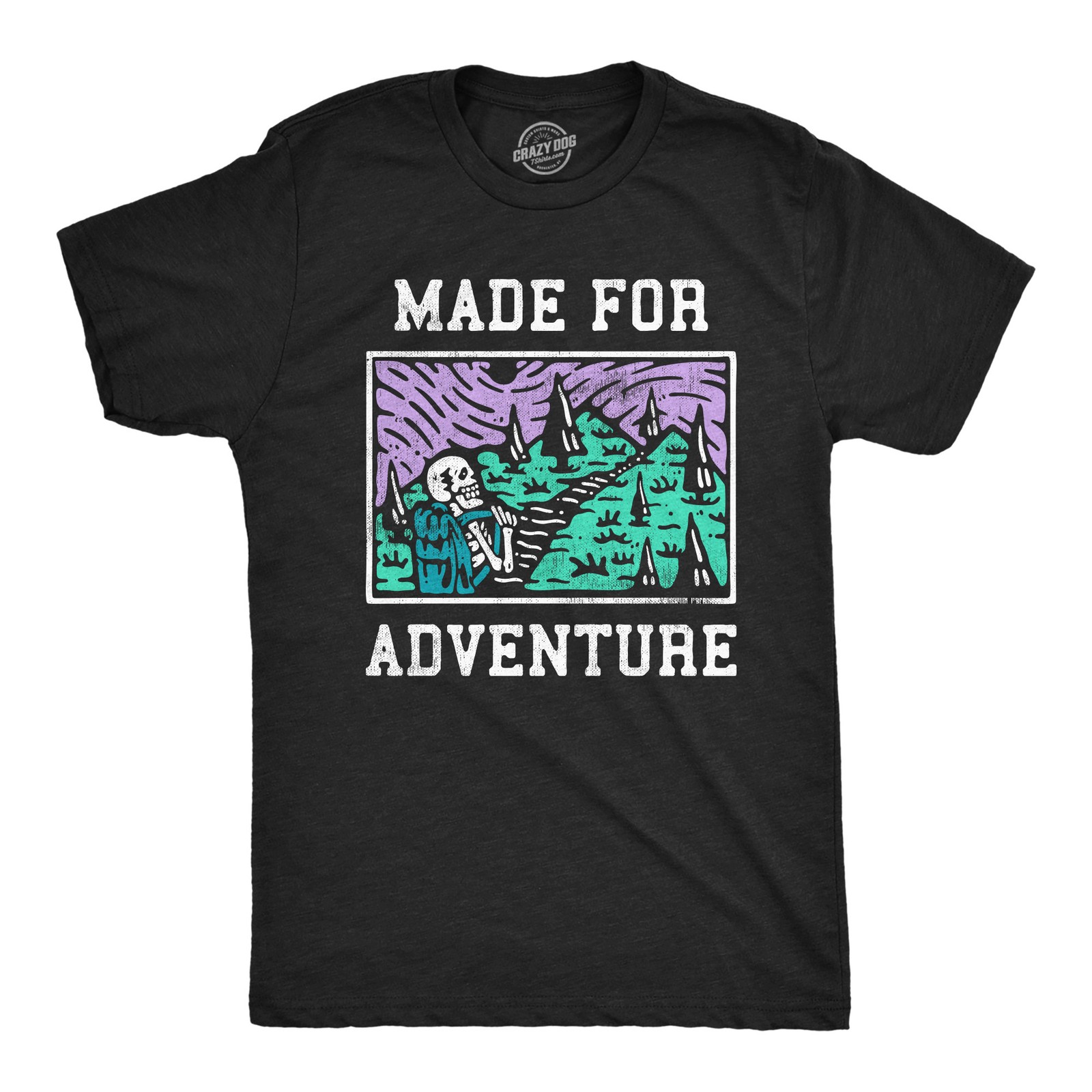 Mens Made for Adventure T Shirt Funny Hiking Outdoors Camping Lovers Tee for gallery