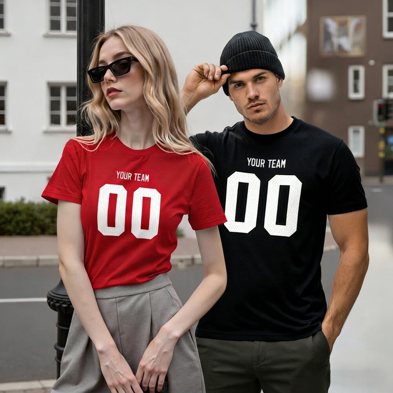 Personalized Team Name & Number T-Shirt - Custom Jersey Style Tee gallery