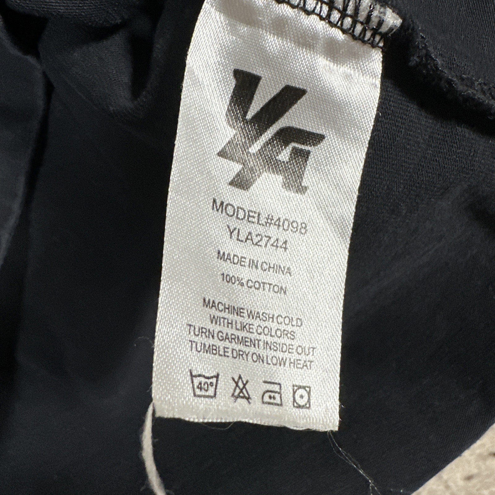 YoungLA T-Shirt Black Men's Small? Short Sleeve Ace Of Spades Gym Workout gallery