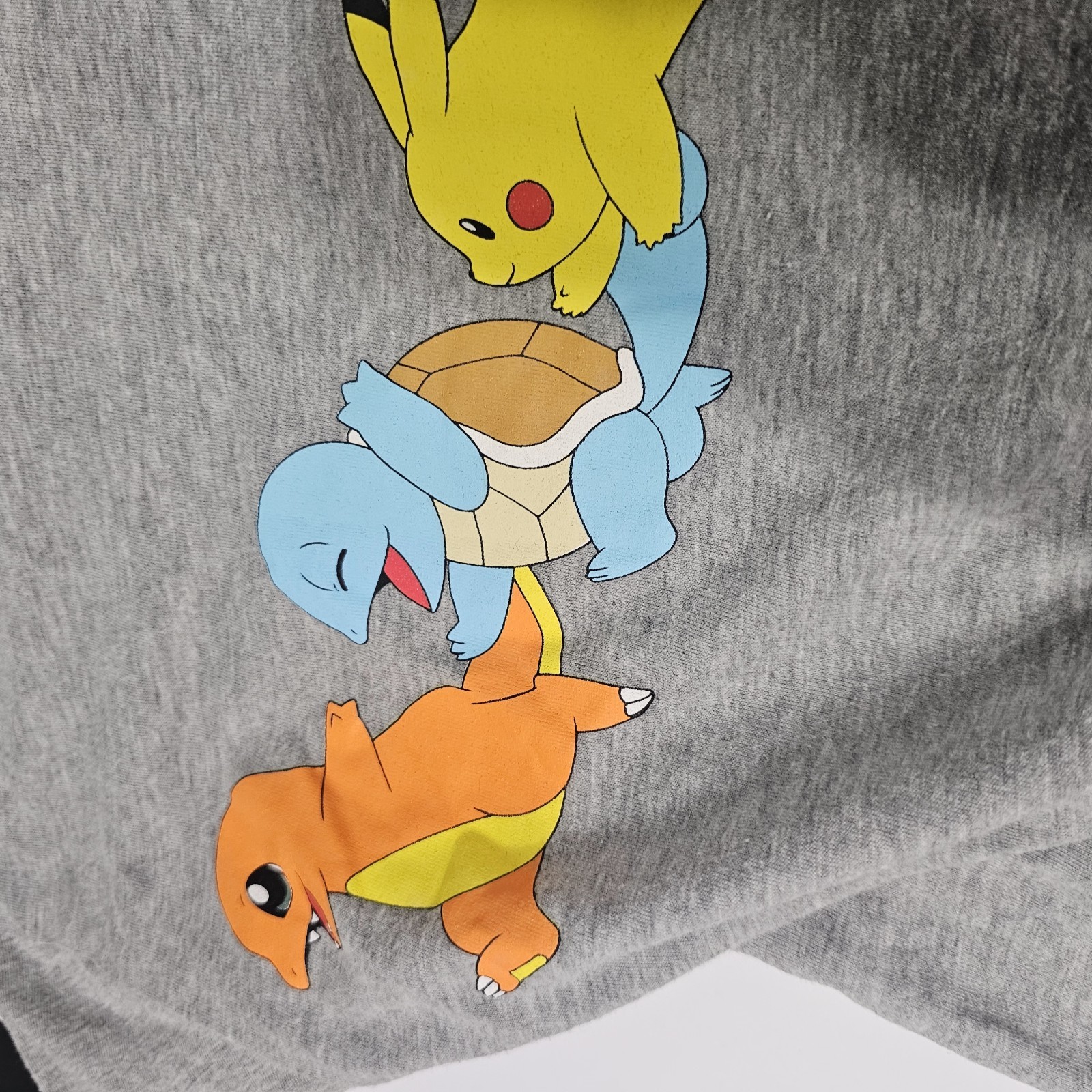 Pokémon T-Shirt Adults L Gray Graphic Pikachu Charmander Print See Measurements gallery