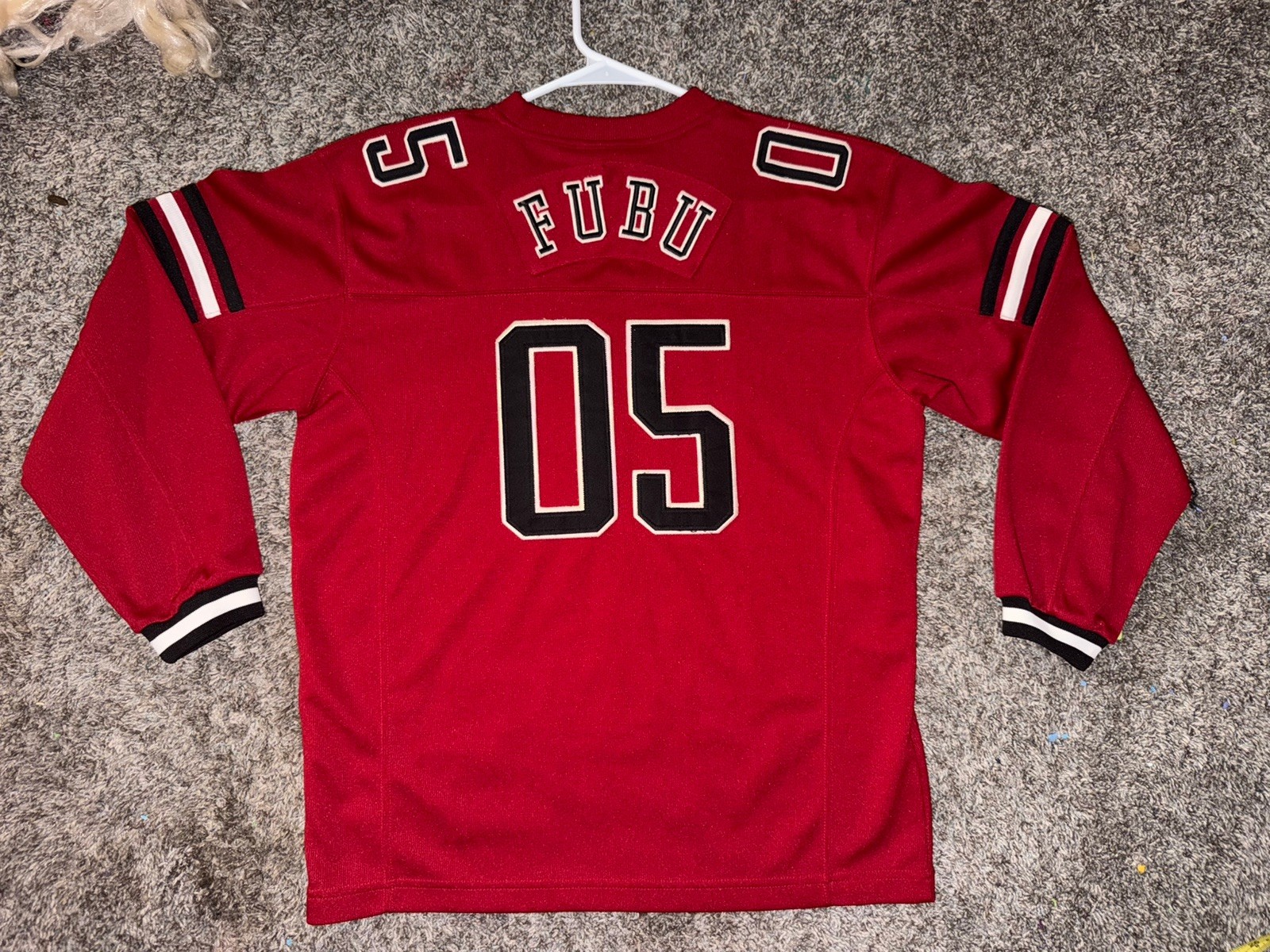 RARE Y2K FUBU OFFICIAL 05 LONG SLEEVE JERSEY Embroidery Hip Hop gallery