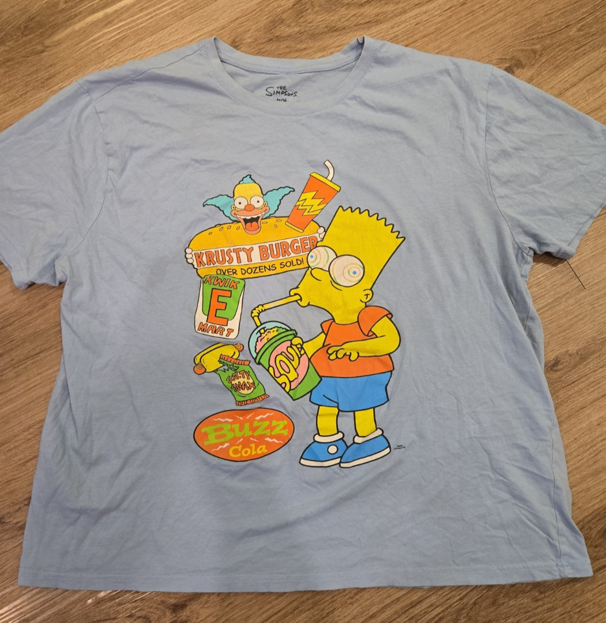 Vintage The Simpsons Bart T-Shirt Mens Large Graphic Tee Cartoon