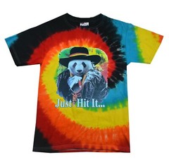 Rasta Pimp Panda Just Hit TIE DYE T-SHIRT ASSORTED COLORS S-5XL KID XS2-4-L14-16