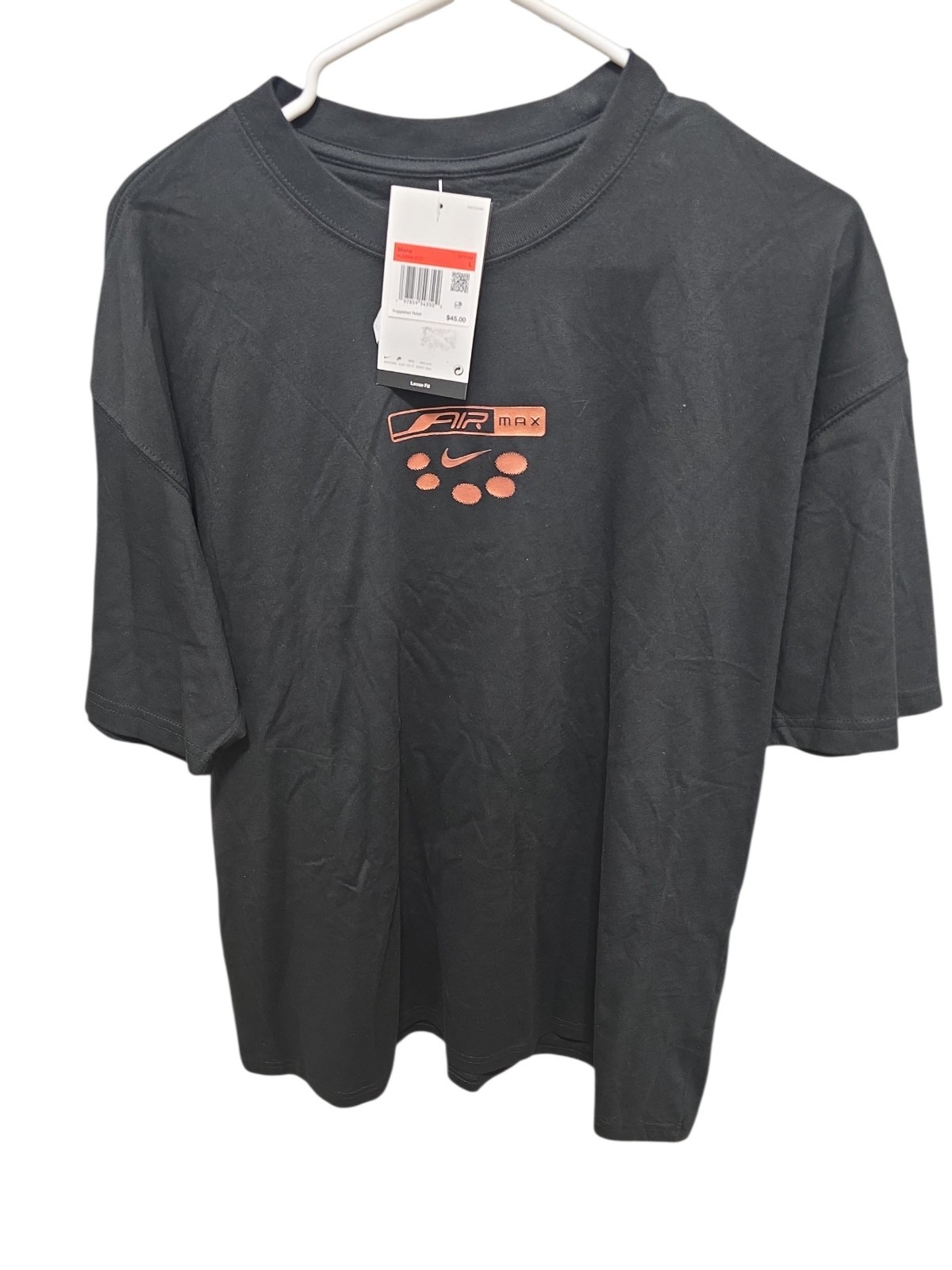 Nike Air Max Tshirt Size Large NWT Black $45 Retail gallery