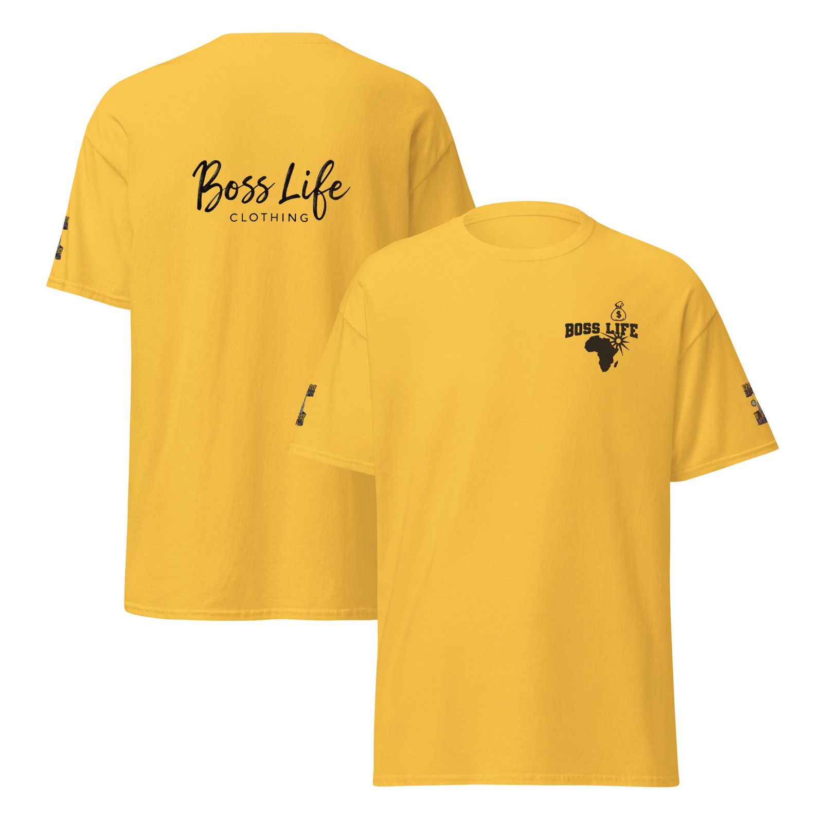 Boss Life african money back signature embroisery sleeve Unisex classic tee gallery