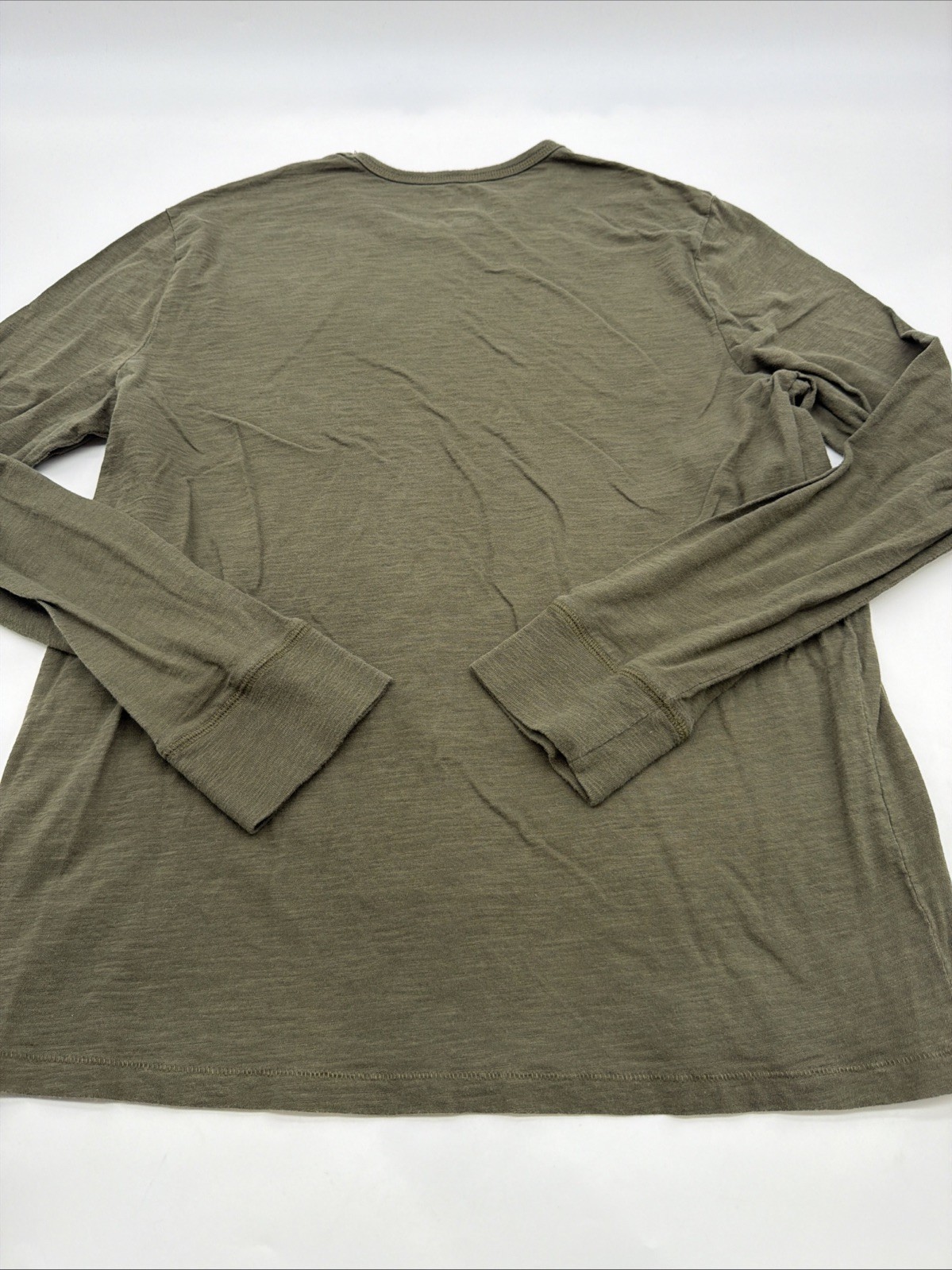 Express Quality + Fit Long Sleeve T-shirt L Green 100% Cotton.#47265 gallery