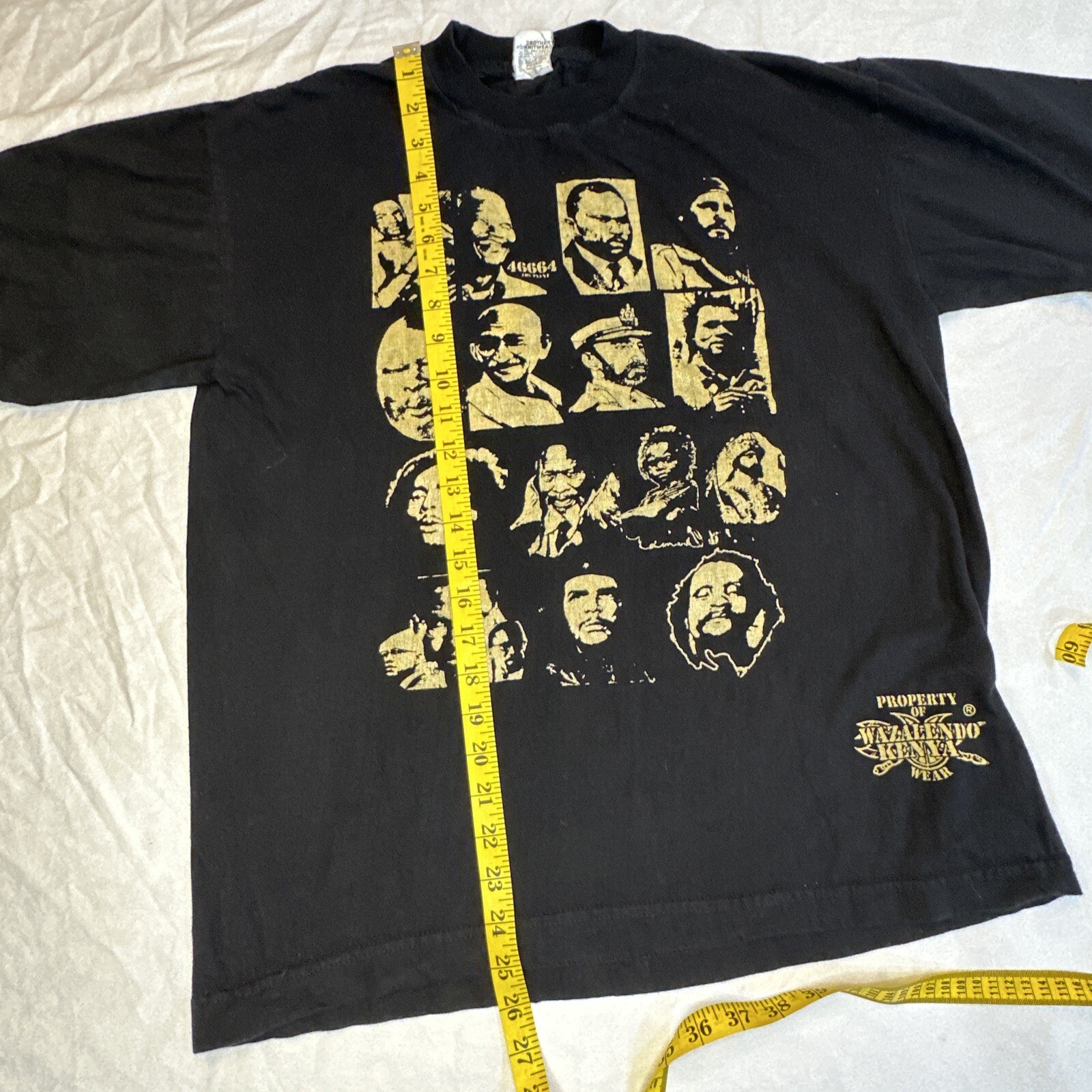 Wazalendo Kenya Wear Political Activists T Shirt Men's Sz XL MLK Gandhi Mandela gallery