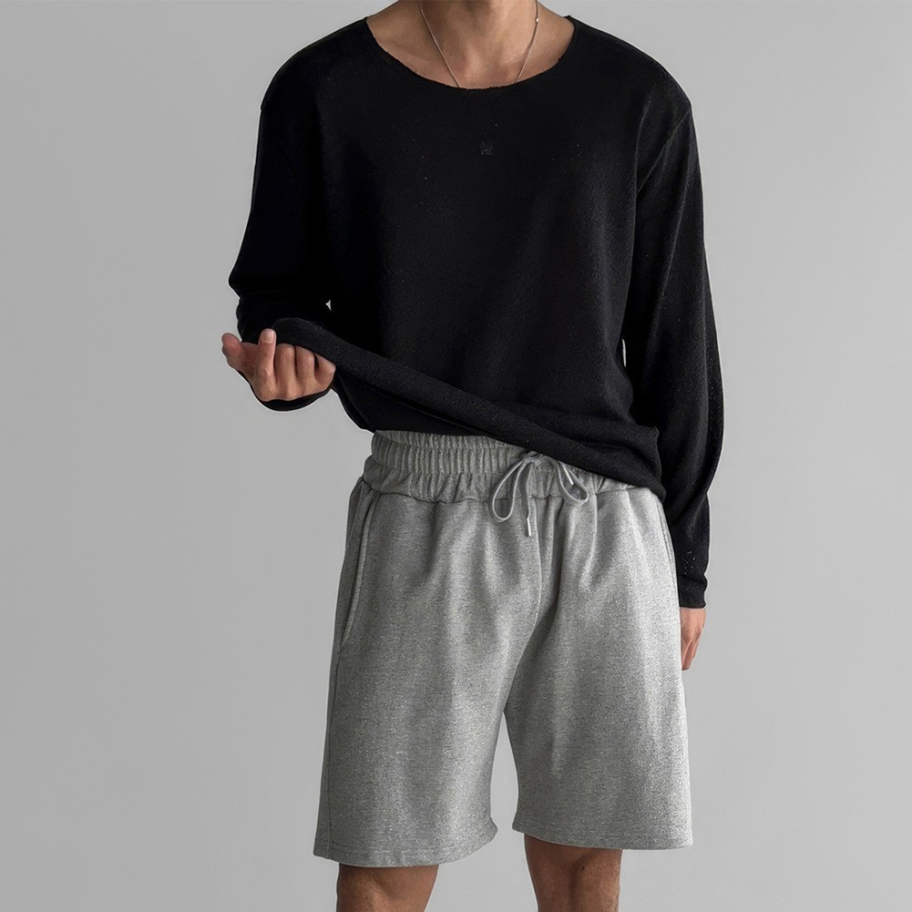 Men's Knitted Long Sleeve T Shirt Solid Color for Daily Vacation Style gallery