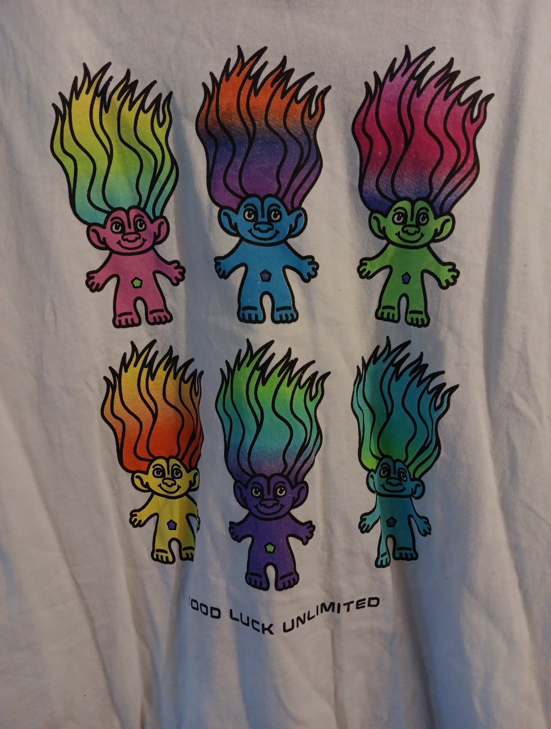 TROLLS 60th Anniversary Shirt Medium Good Luck Unlimited gallery