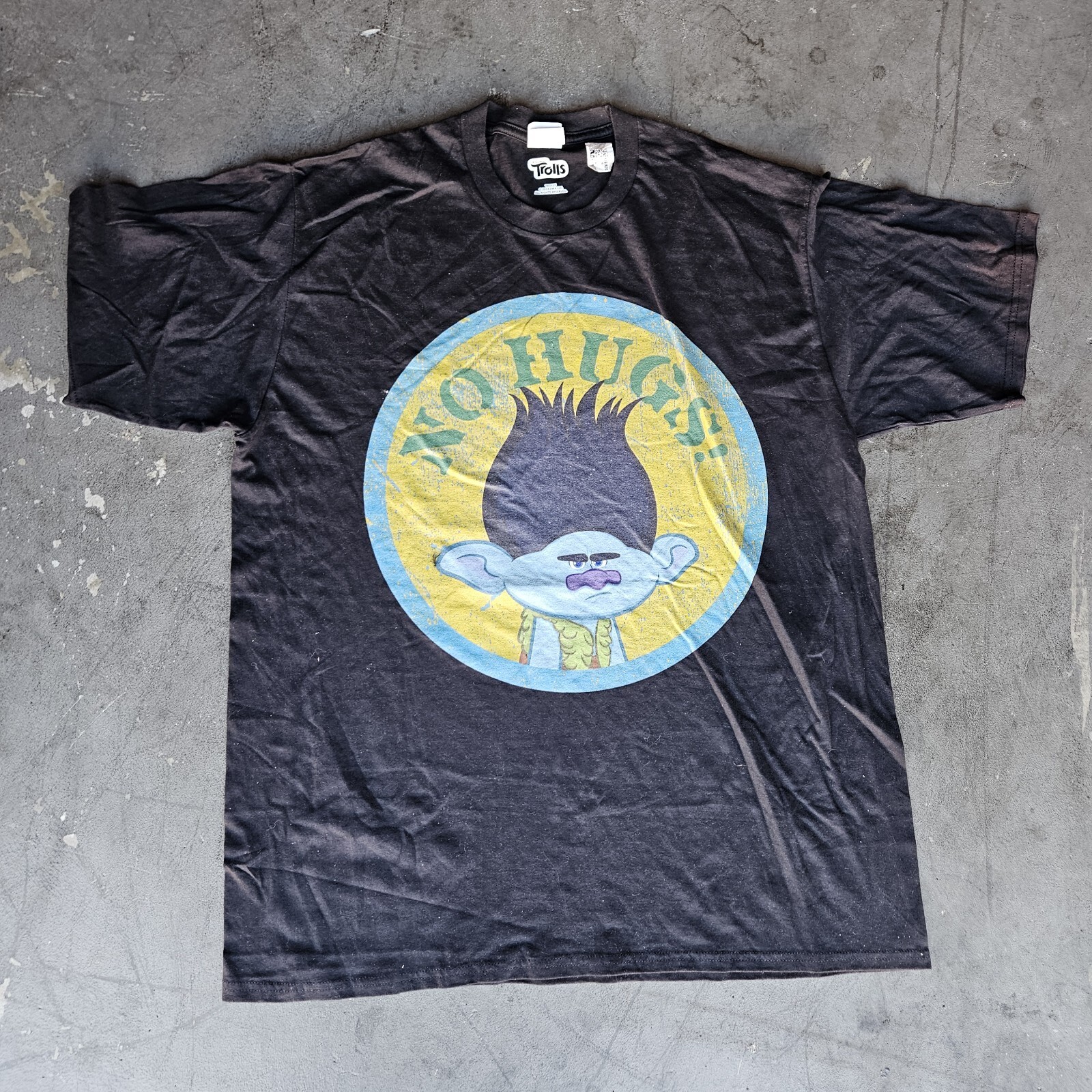 TROLLS NO HUGS movie Promo Tee Shirt Sz XL
