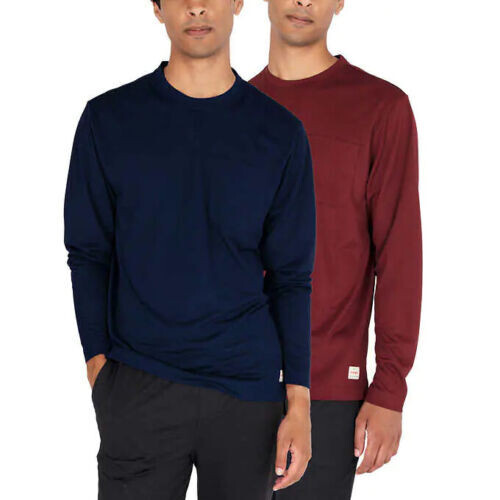 Wrangler Men’s Micro Pique Long Sleeve Tee, 1 or 2- Shirt gallery