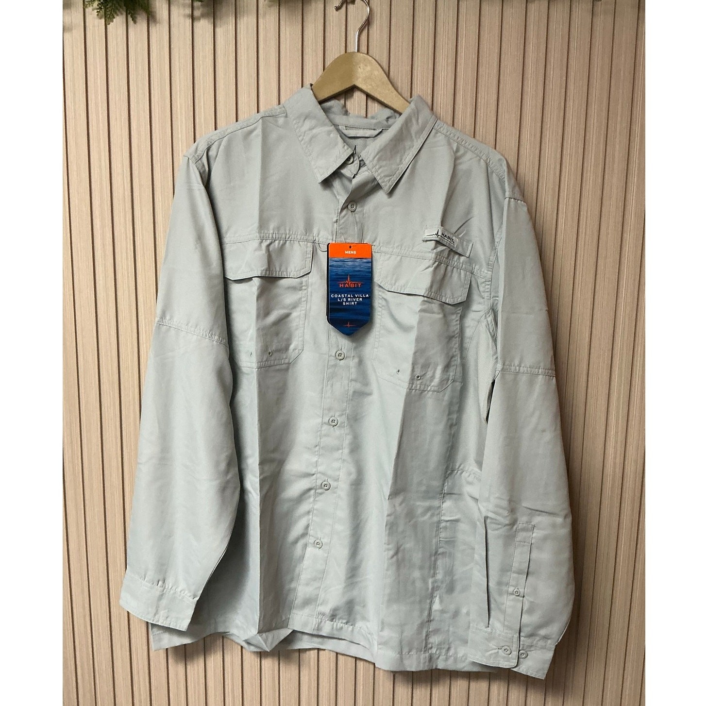 Habit Men's UPF 50+ Long Sleeve Fishing Shirt Size L gallery