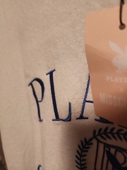 Playboy Misguided X White Toweling Shirt Size UK 4 US XL very solf