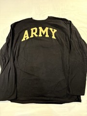Fanatics Black Army Graphic Long Sleeve T Shirt Men’s XL