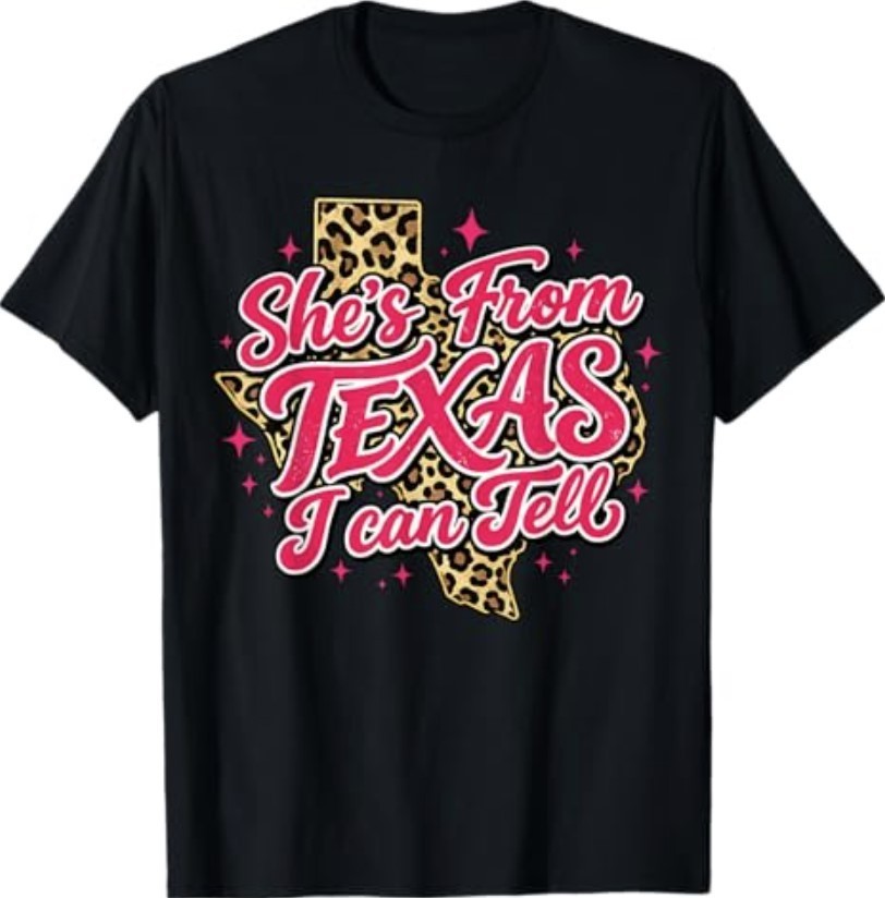 She's from Texas I Can Tell Retro Vintage Texas Girl T-Shirt gallery
