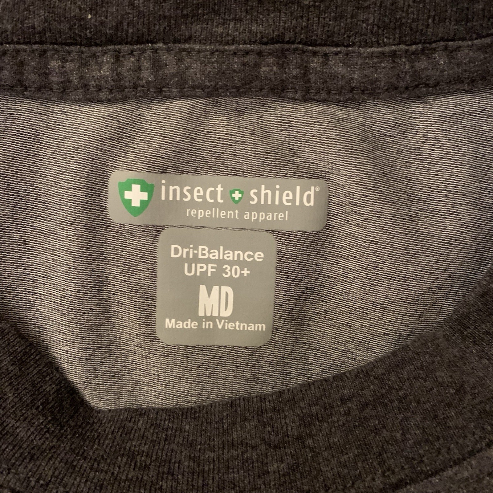 Insect Shield Mens Long Sleeve Pocket T-Shirt Titanium M DriBalance UPF 30+ gallery