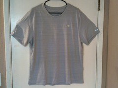 NEW NIKE DRI-Fit TRAINING “Varsity Running Tee” MENS GREY T-SHIRT L DV9597-479